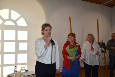 Malwy, róże, fiołki... - Wernisaż wystawy Barbary Harasim